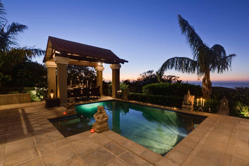The Cape Bali Camps Bay villa outdoor entertaining area